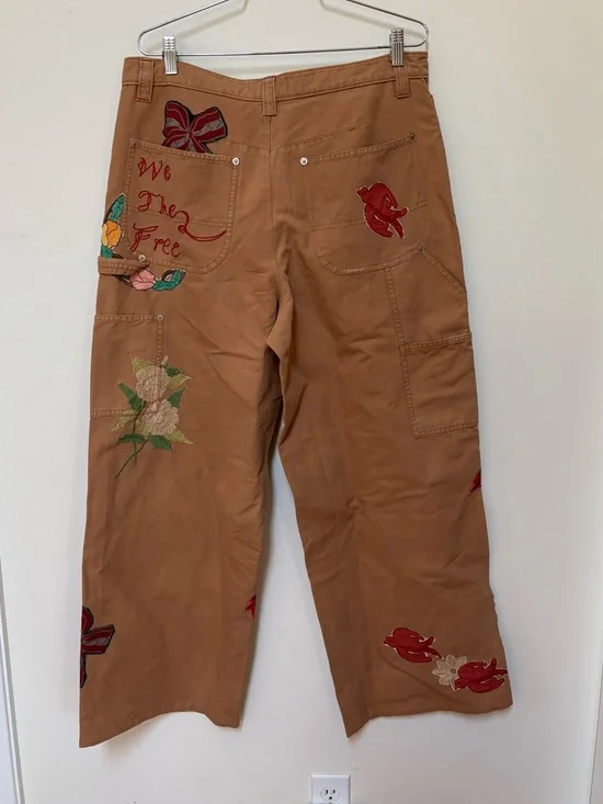 NWOT Free People We The Free Bright Time Craft Pants Size 14 - Picture 14 of 16
